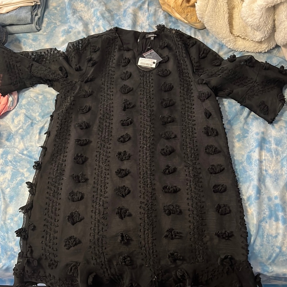 Black Dress Size Large from a local boutique, with pretty designs